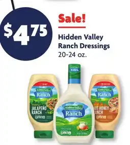 Family Dollar Hidden Valley Ranch Dressings offer