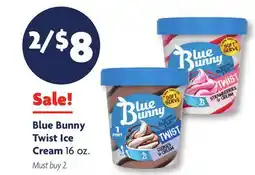 Family Dollar Blue Bunny Twist Ice Cream offer