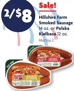 Family Dollar Hillshire Farm Smoked Sausage 14 oz. or Polska Kielbasa 12 oz offer