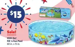 Family Dollar H2O Go! Fill 'n Fun Pool offer