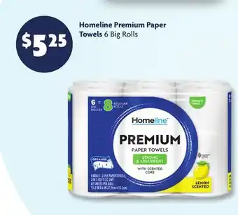 Family Dollar Homeline Premium Paper Towels offer