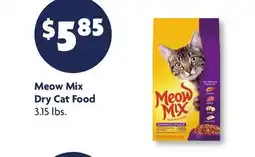 Family Dollar Meow Mix Dry Cat Food offer