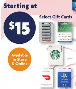Family Dollar Select Gift Cards offer