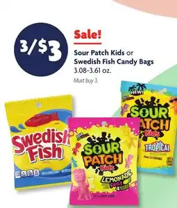 Family Dollar Sour Patch Kids or Swedish Fish Candy Bags offer