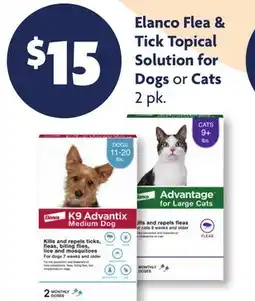 Family Dollar Elanco Flea & Tick Topical Solution for Dogs or Cats offer
