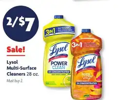 Family Dollar Lysol Multi-Surface Cleaners offer