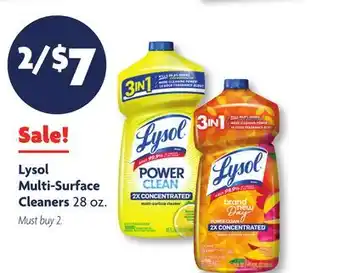 Family Dollar Lysol Multi-Surface Cleaners offer