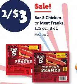 Family Dollar Bar S Chicken or Meat Franks offer