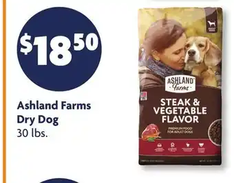 Family Dollar Ashland Farms Dry Dog offer