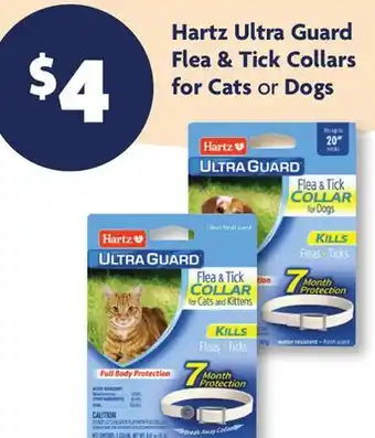 Family Dollar Hartz Ultra Guard Flea & Tick Collars for Cats or Dogs offer