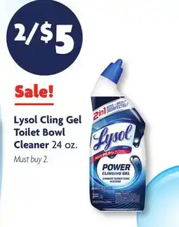 Family Dollar Lysol Cling Gel Toilet Bowl Cleaner offer