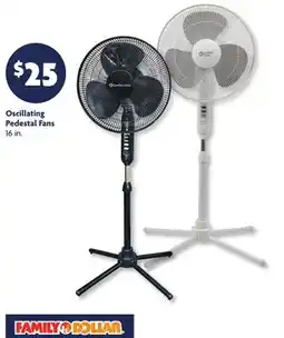 Family Dollar Oscillating Pedestal Fans offer