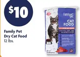 Family Dollar Family Pet Dry Cat Food offer