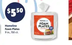 Family Dollar Homeline Foam Plates offer
