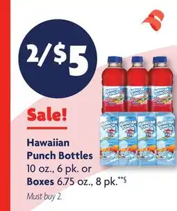 Family Dollar Hawaiian Punch Bottles 10 oz., 6 pk. or Boxes 6.75 oz. 8 pk offer