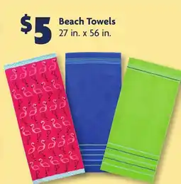 Family Dollar Beach Towels offer