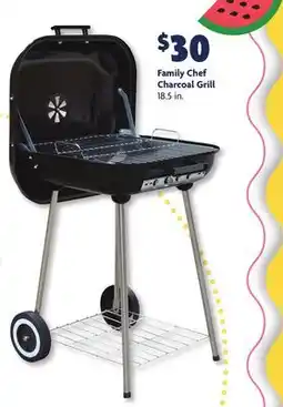 Family Dollar Family Chef Charcoal Grill offer