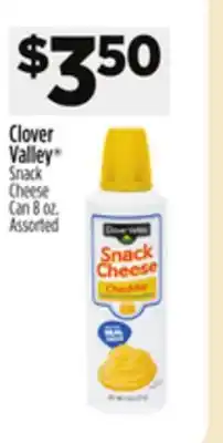 Dollar General Clover Valley Snack Cheese Can offer