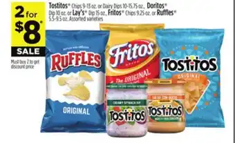 Dollar General Tostitos , Doritos or Lay's , Fritos or Ruffles offer