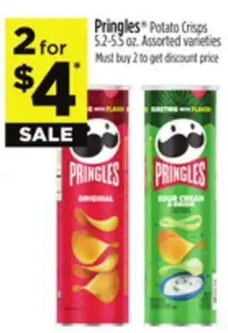 Dollar General Pringles Potato Crisps offer