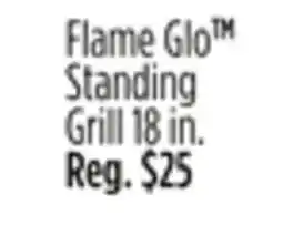 Dollar General Flame Glo Standing Grill offer