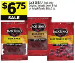 Dollar General Jack Link's Beef Jerky Original, Teriyaki, Sweet & Hot or Teriyaki Tender Bites offer