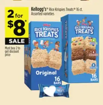 Dollar General Kellogg's Rice Krispies Treats offer