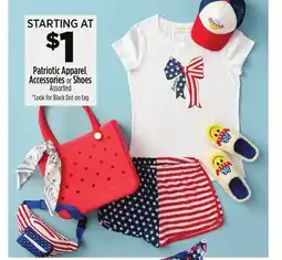 Dollar General Patriotic Apparel, Accessories or Shoes offer