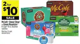 Dollar General McCafé , Donut Shop or Green Mountain K-Cups offer