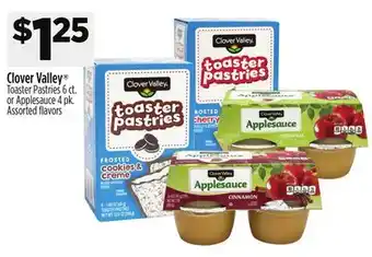 Dollar General Clover Valley Toaster Pastries offer