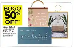 Dollar General Framed Wall Art offer