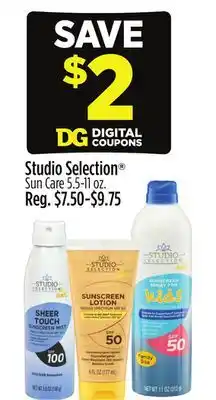 Dollar General Studio Selection Sun Care offer