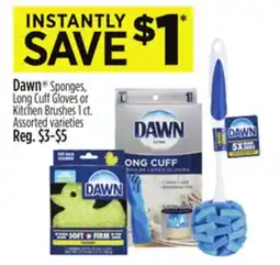 Dollar General Dawn Sponges, Long Cuff Gloves or Kitchen Brushes1 offer