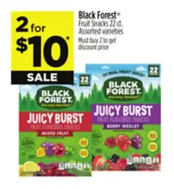 Dollar General Black Forest Fruit Snacks offer
