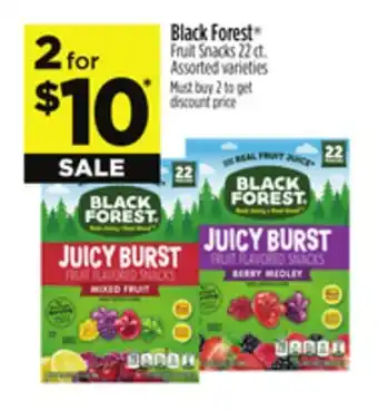 Dollar General Black Forest Fruit Snacks offer