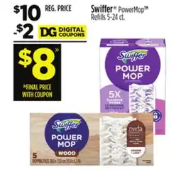 Dollar General Swiffer PowerMop Refills offer