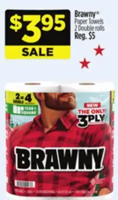 Dollar General Brawny Paper Towels offer