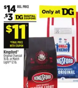 Dollar General Kingsford Original Charcoal 16 lb. or Match Light 12 lb offer