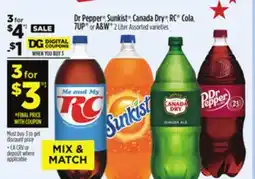 Dollar General Dr Pepper , Sunkist , Canada Dry , RC Cola, 7UP or A & W offer
