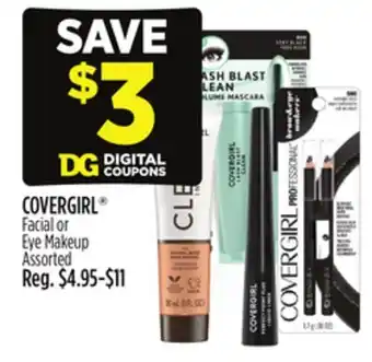 Dollar General COVERGIRL Facial or Eye Makeup offer