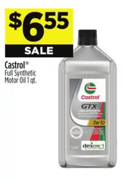 Dollar General Castrol Full Synthetic Motor Oil offer