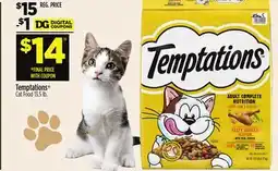 Dollar General Temptations Cat Food offer