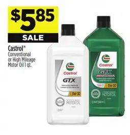 Dollar General Castrol Conventional or High Mileage Motor Oil offer