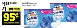 Dollar General Suavitel Fabric Sheets Field of Flowers offer