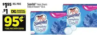 Dollar General Suavitel Fabric Sheets Field of Flowers offer