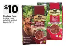 Dollar General Heartland Farms Dog Food Savory Gravy 14 lb. or Grilled Favorites 13.25 lb offer