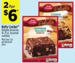Dollar General Betty Crocker Delights Brownies offer