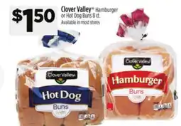 Dollar General Clover Valley Hamburger or Hot Dog Buns offer