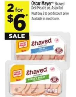 Dollar General Oscar Mayer Shaved Deli Meat offer