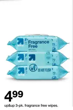 Target up & up 3-pk. fragrance free wipes offer